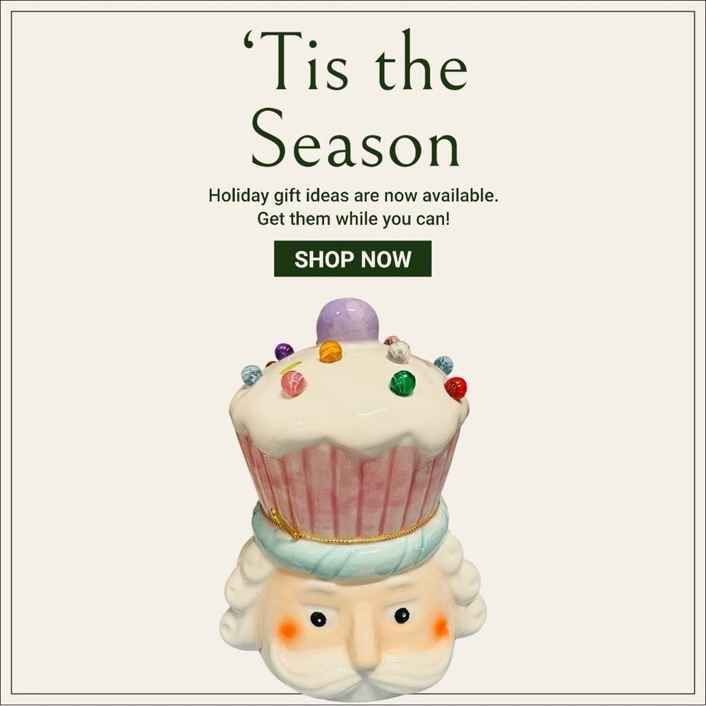 Whimsical Lighted Nutcracker Ceramic Cupcake‎ Decor